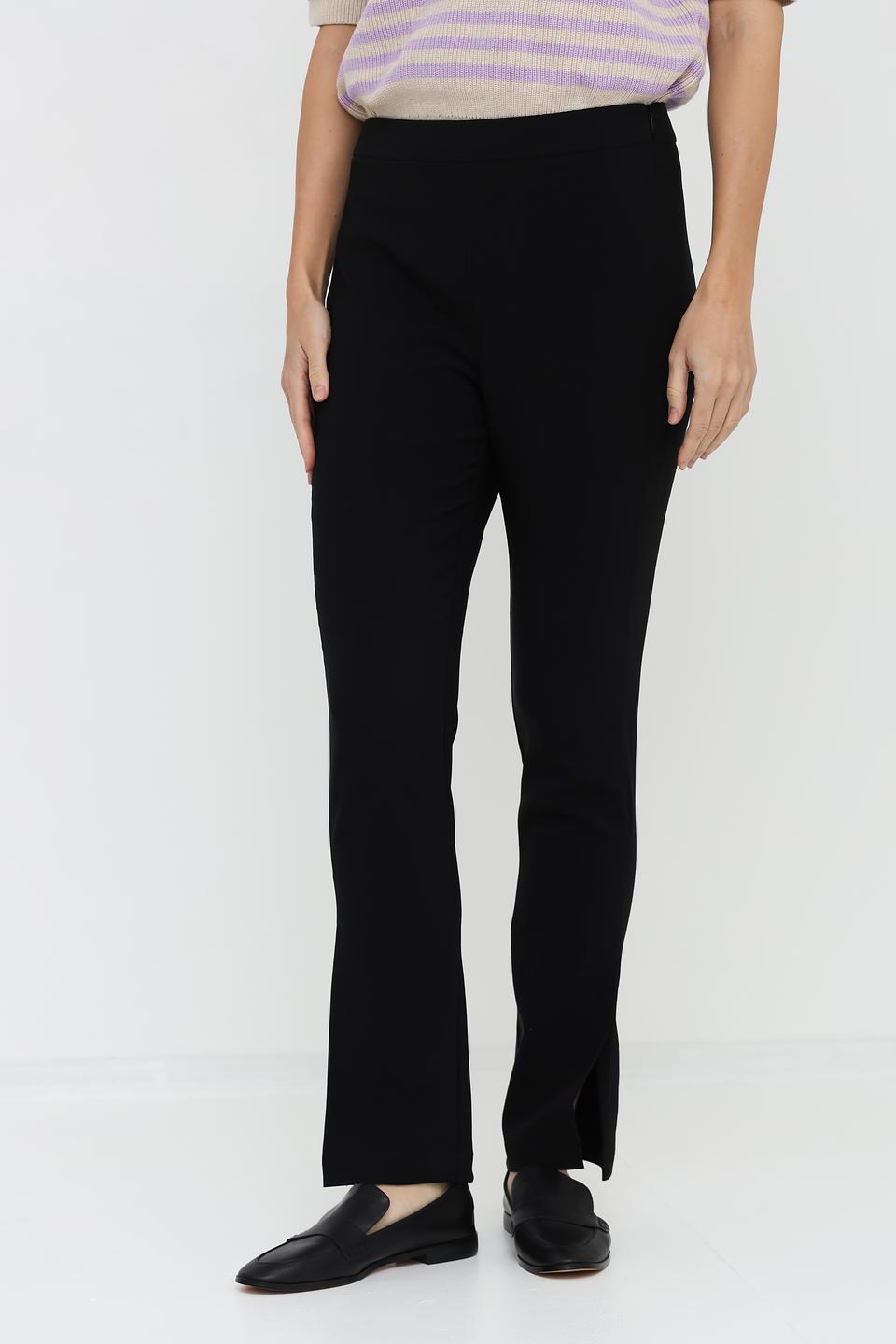 Брюки Taifun с разрезом чёрные