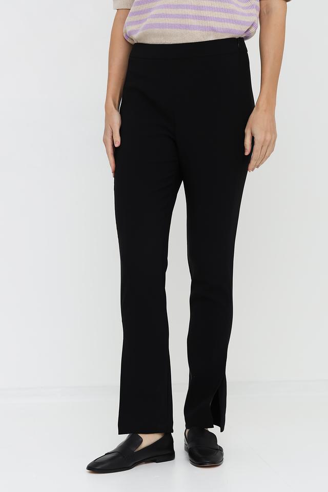 Брюки Taifun с разрезом чёрные