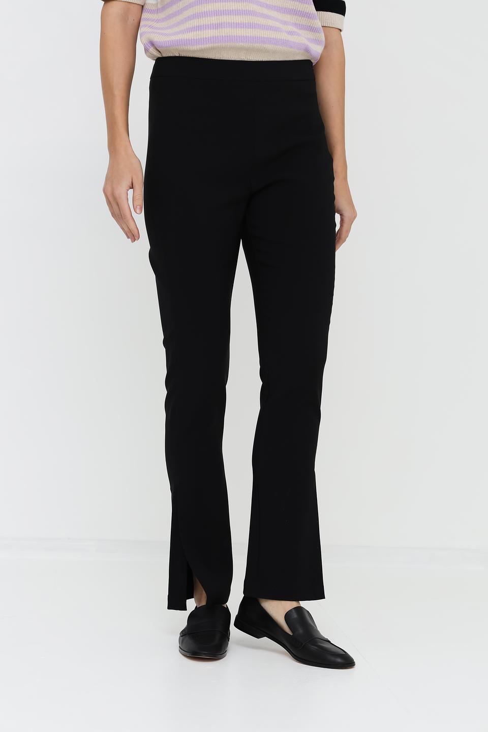 Брюки Taifun с разрезом чёрные