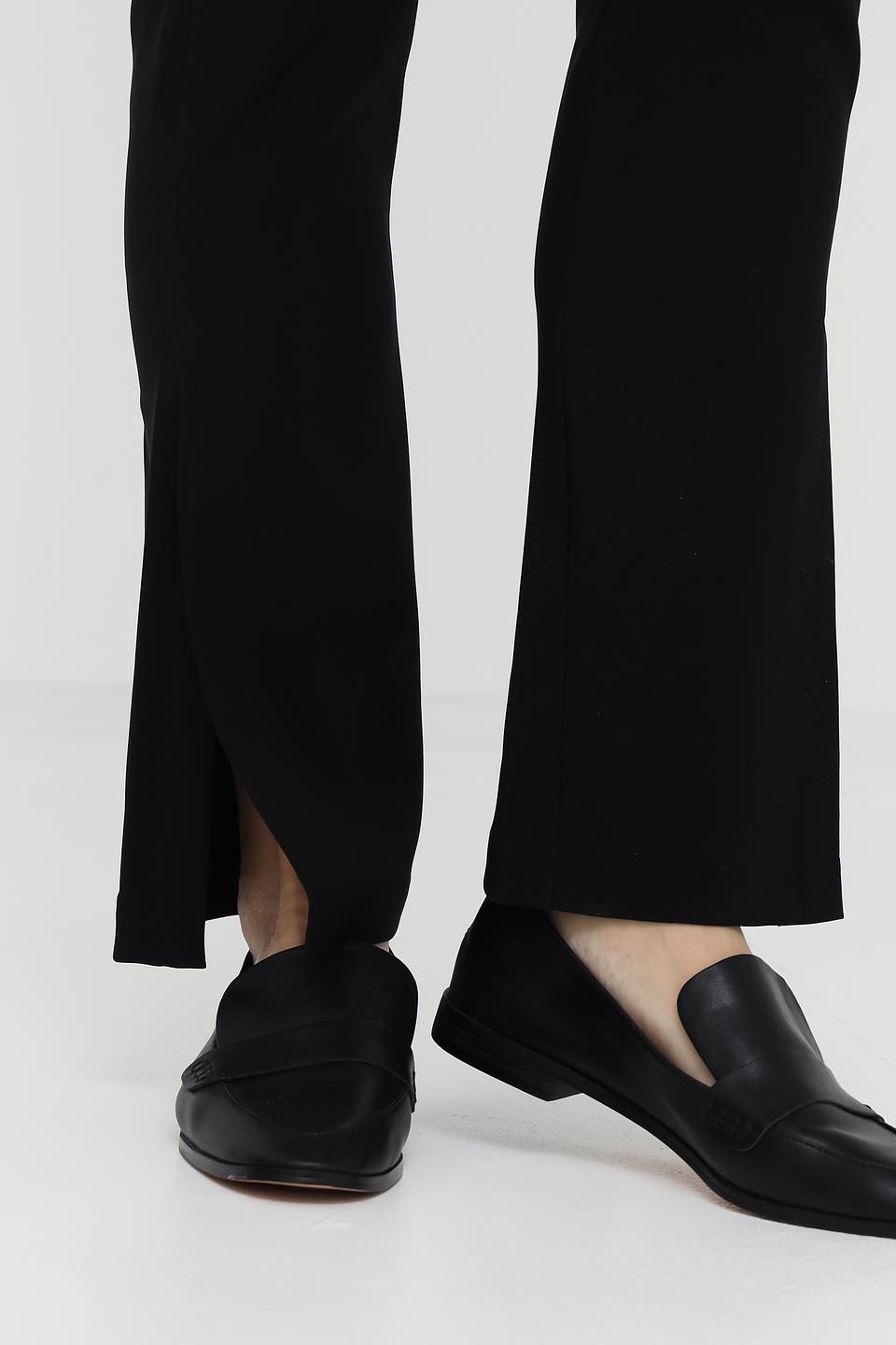 Брюки Taifun с разрезом чёрные