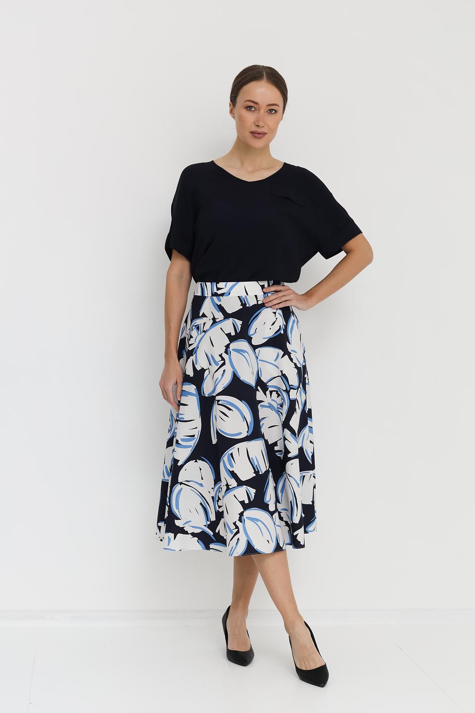 Блуза Luisa Cerano чёрная с карманом