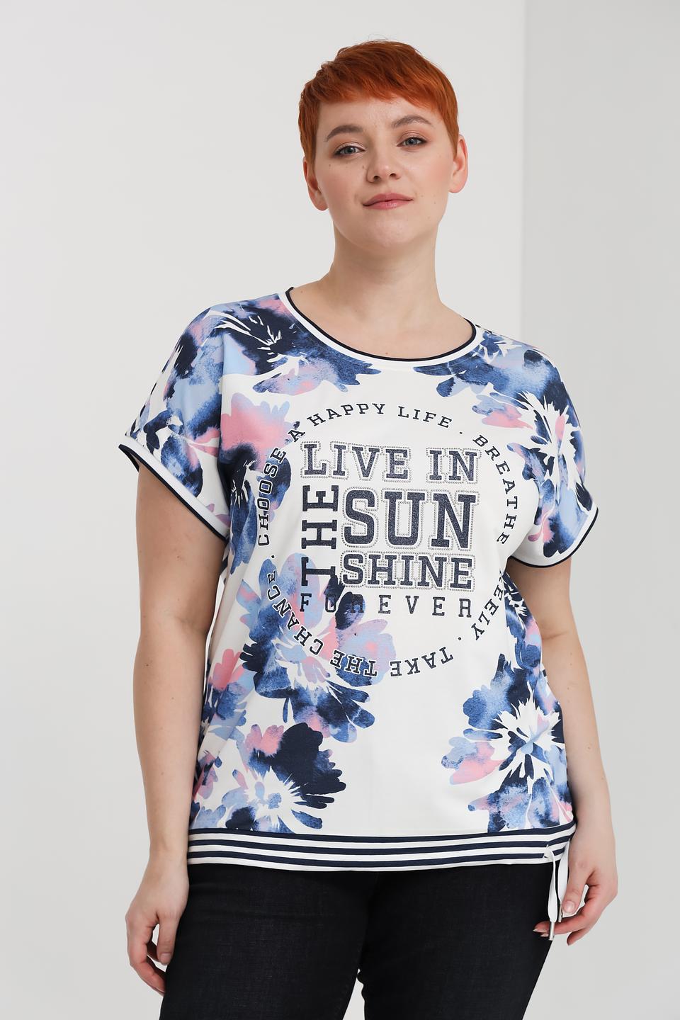 Блуза Via Appia с цветочным принтом