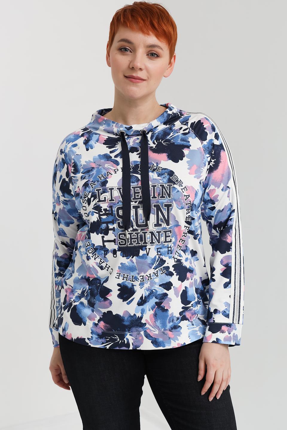 Пуловер Via Appia с цветочным принтом