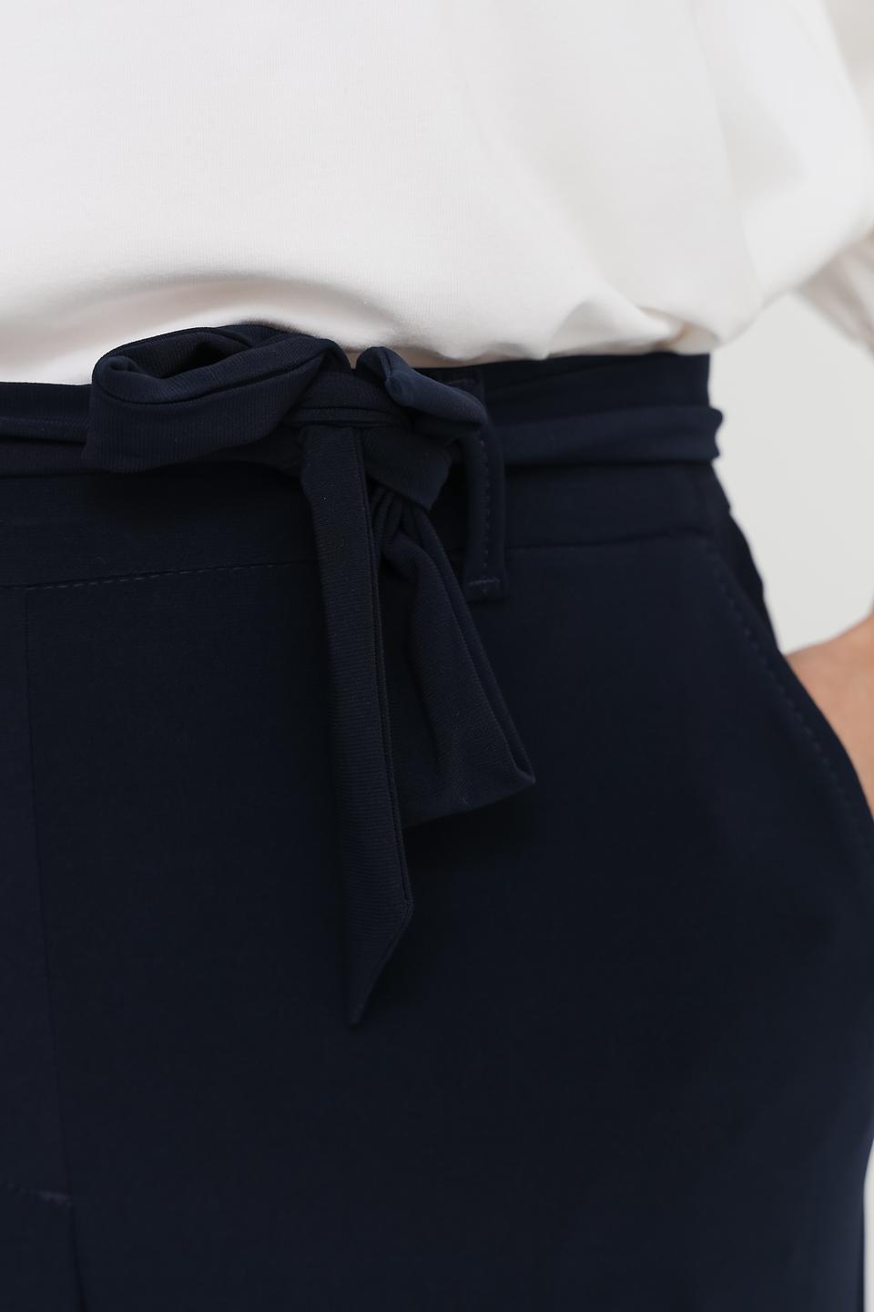 Брюки кюлоты Bianca тёмно-синие