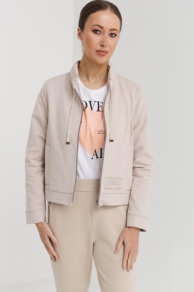 Жакет Bianca с принтом бежевый