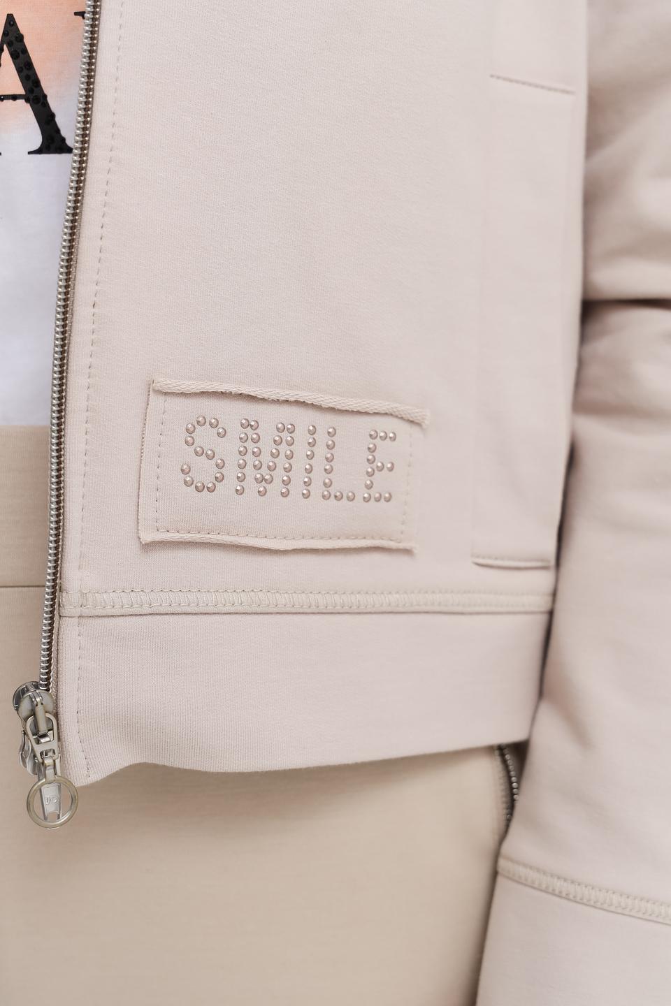 Жакет Bianca с принтом бежевый