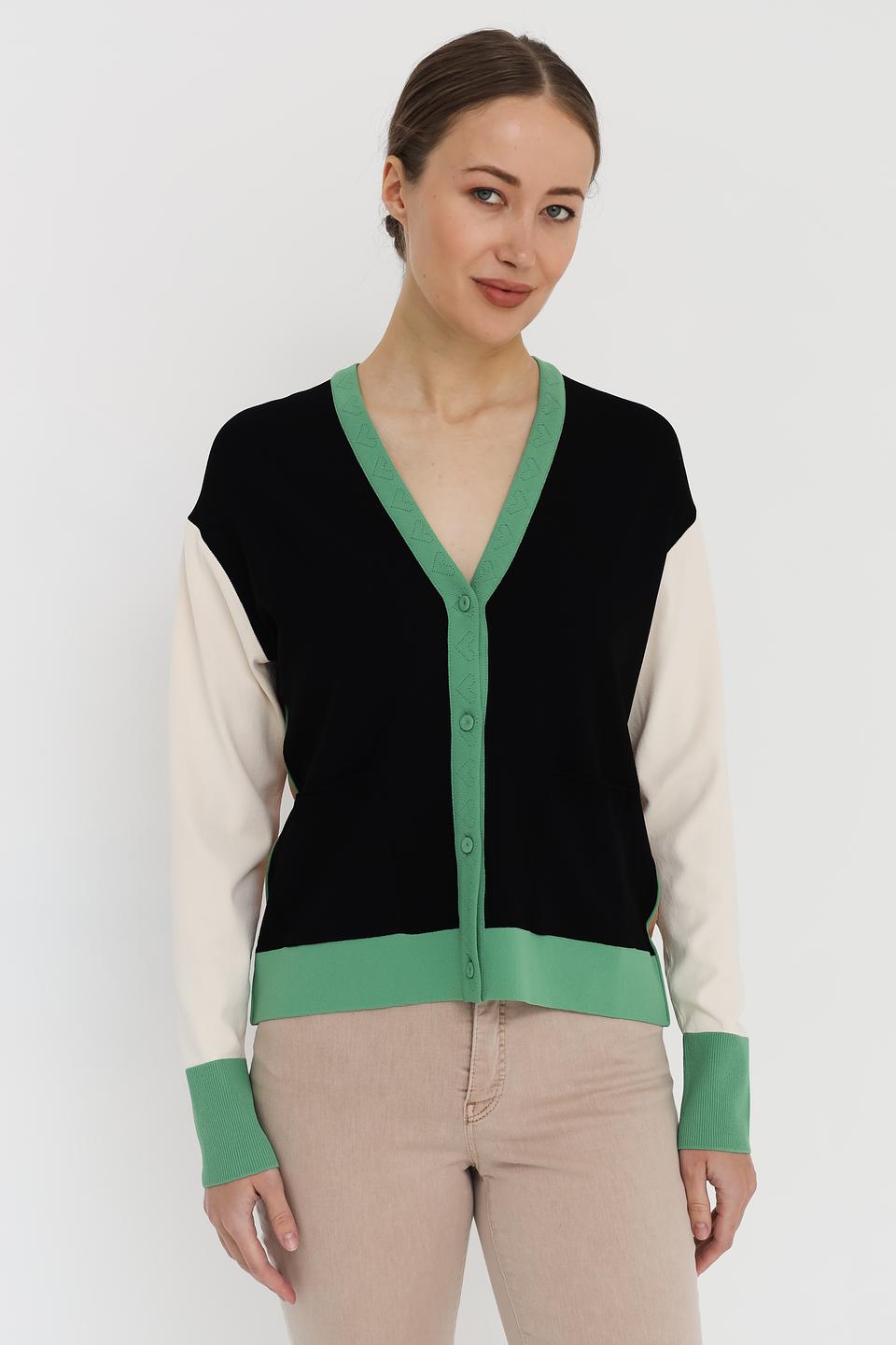 Кардиган Marc Cain комбинированный чёрный