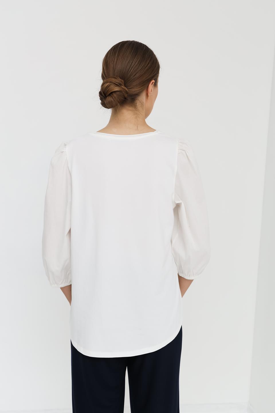 Блуза Oui с рукавами-фонариками