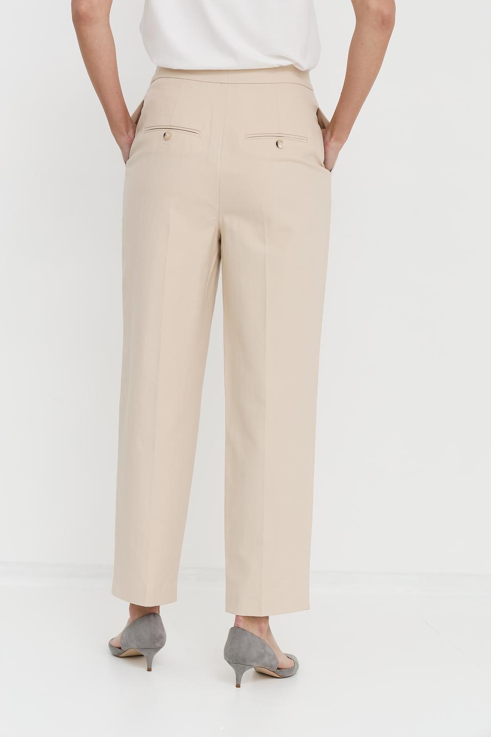 Брюки классические Oui бежевые