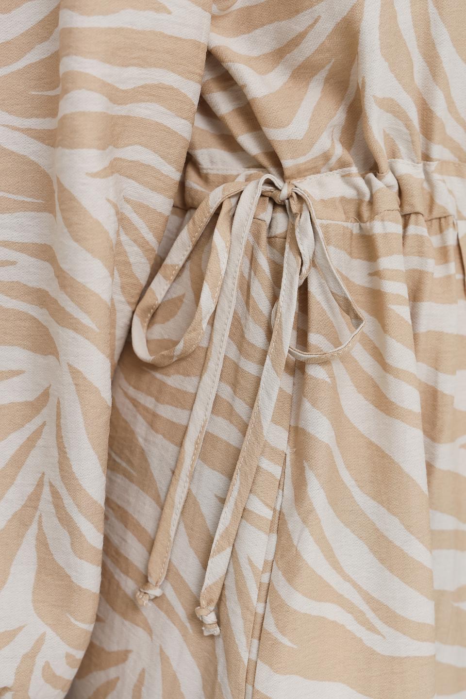 Платье Oui приталенное в полоску