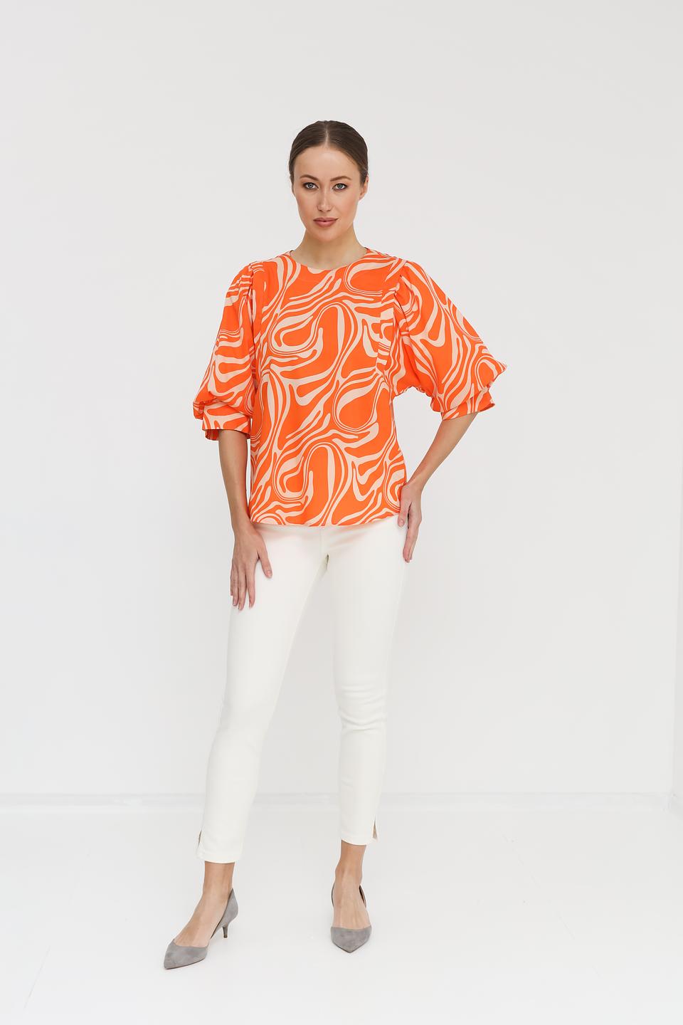 Джинсы с разрезами Oui белые