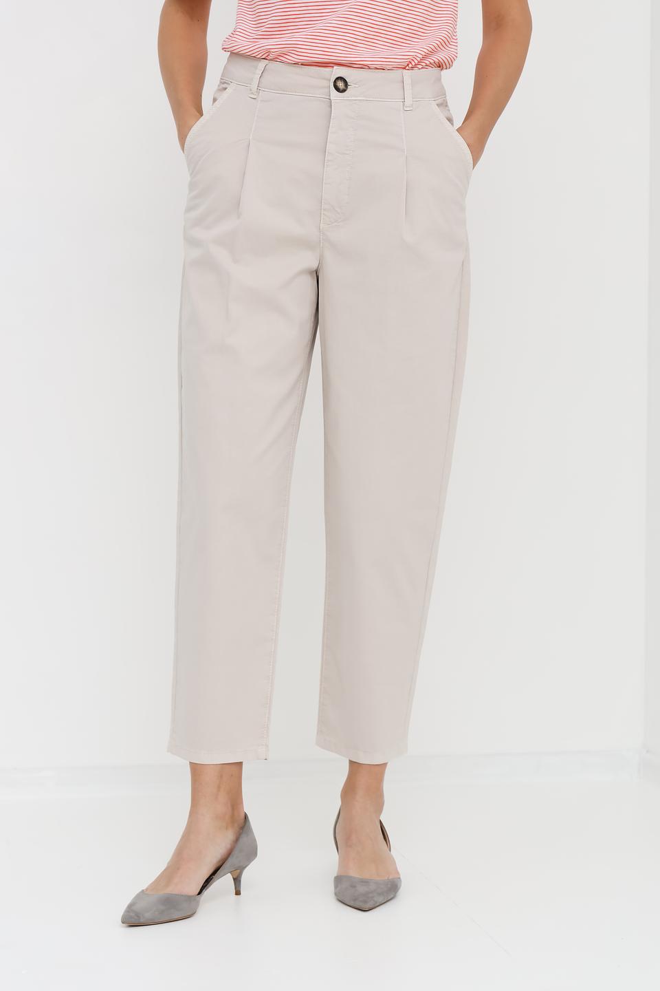 Брюки классические Oui бежевые