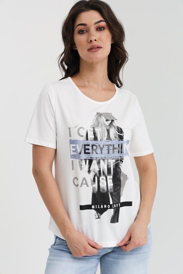 Футболка Monari с принтом Milano Loft