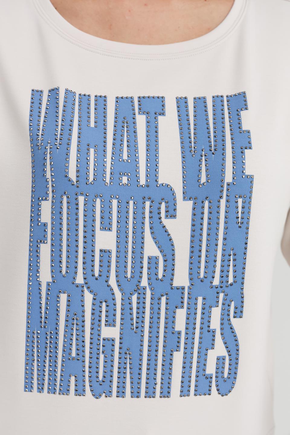 Толстовка Monari с принтом голубой