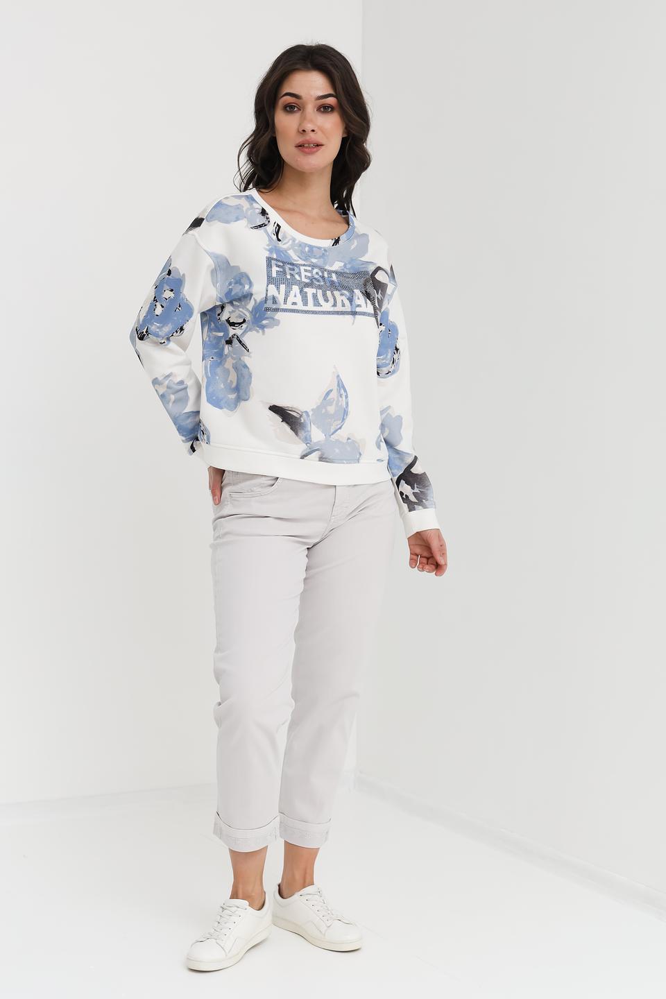 Пуловер Monari с принтом "Fresh Natural"