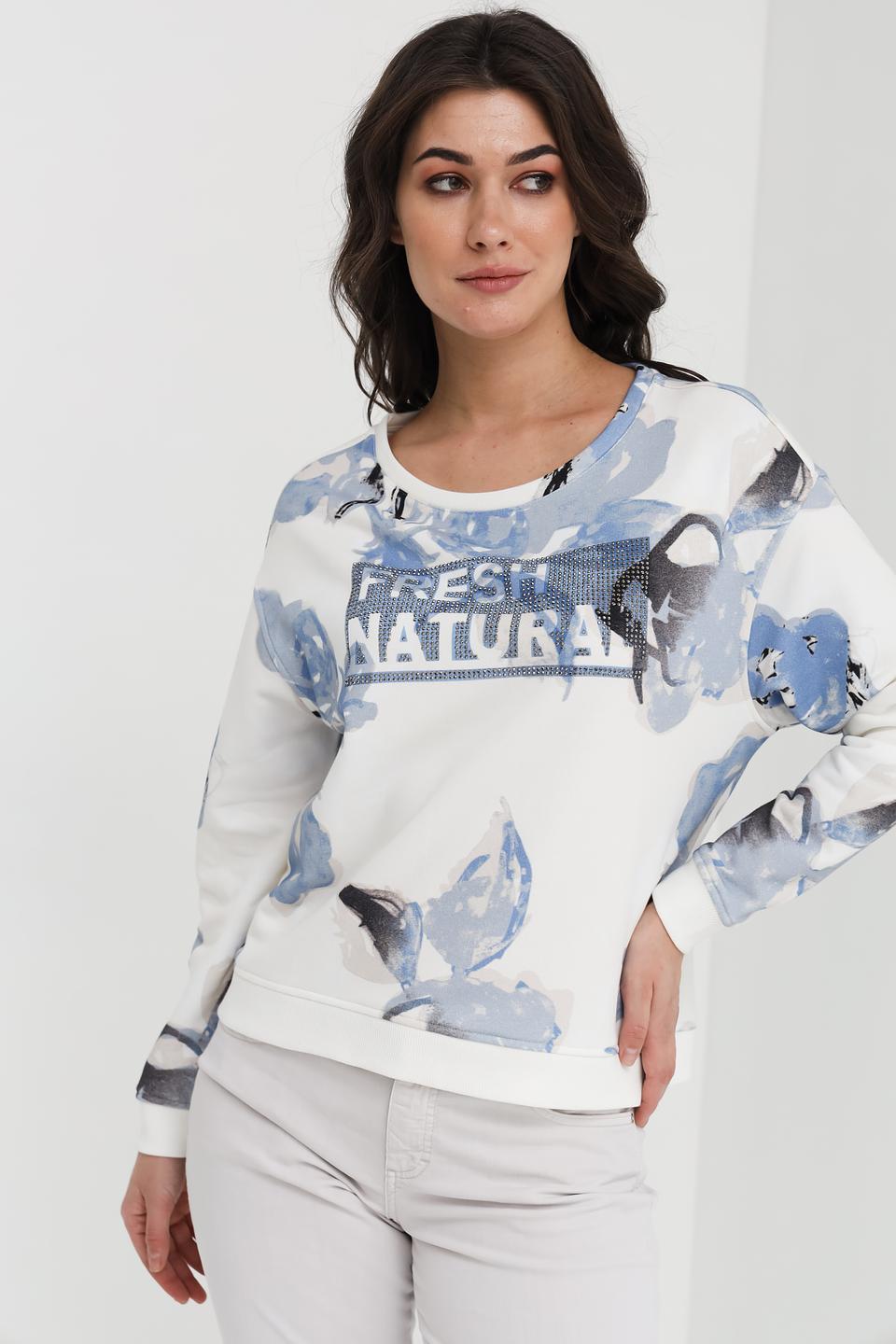 Пуловер Monari с принтом "Fresh Natural"