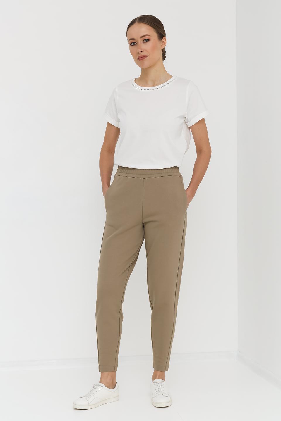 Брюки Pezzo хаки с зауженным низом