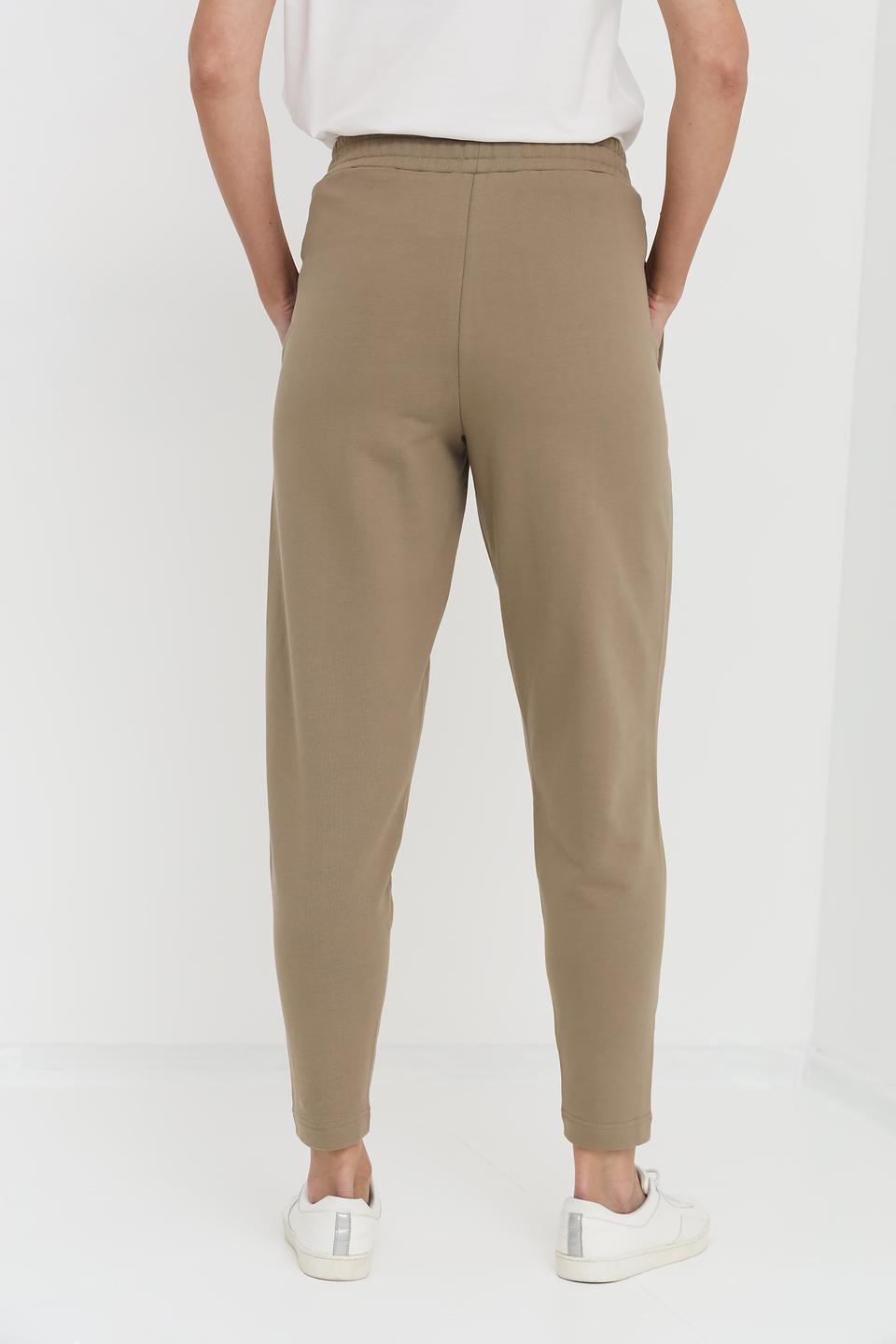 Брюки Pezzo хаки с зауженным низом