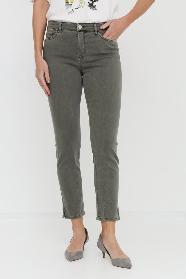 Джинсы Marc Cain хаки с потертостями