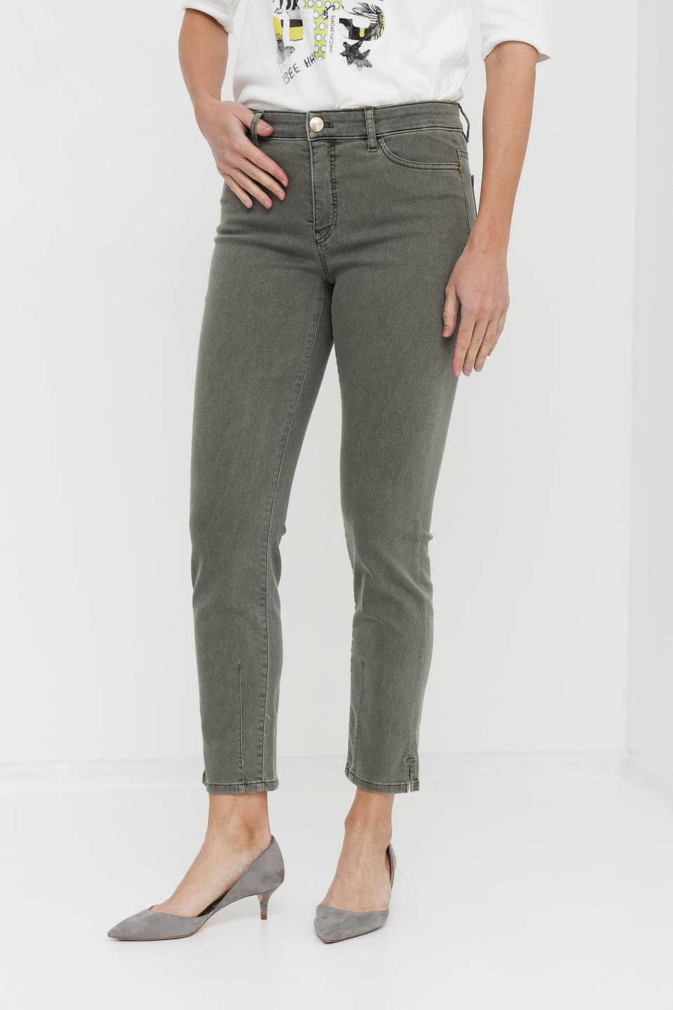 Джинсы Marc Cain хаки с потертостями