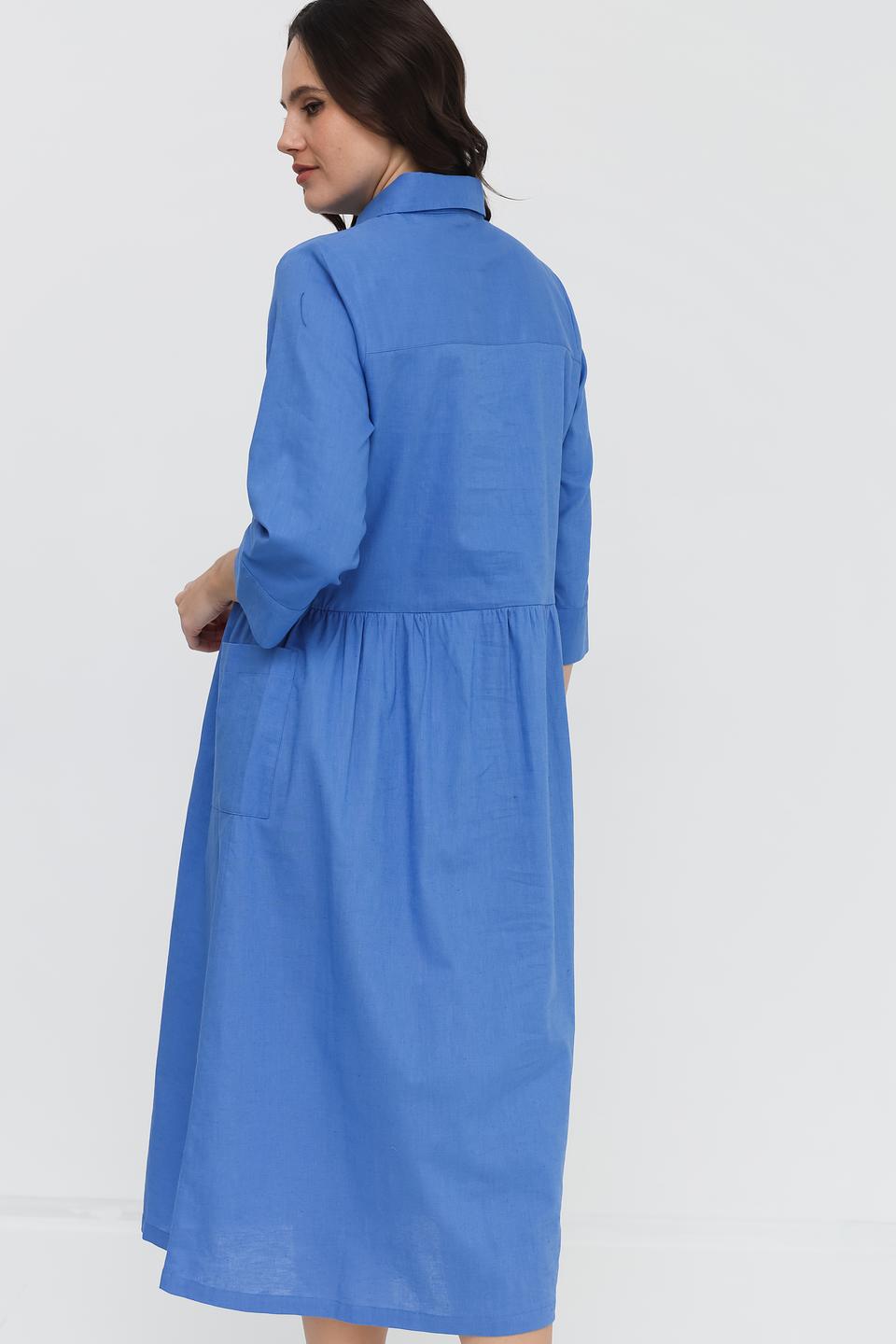 Платье рубашка UNQ голубое