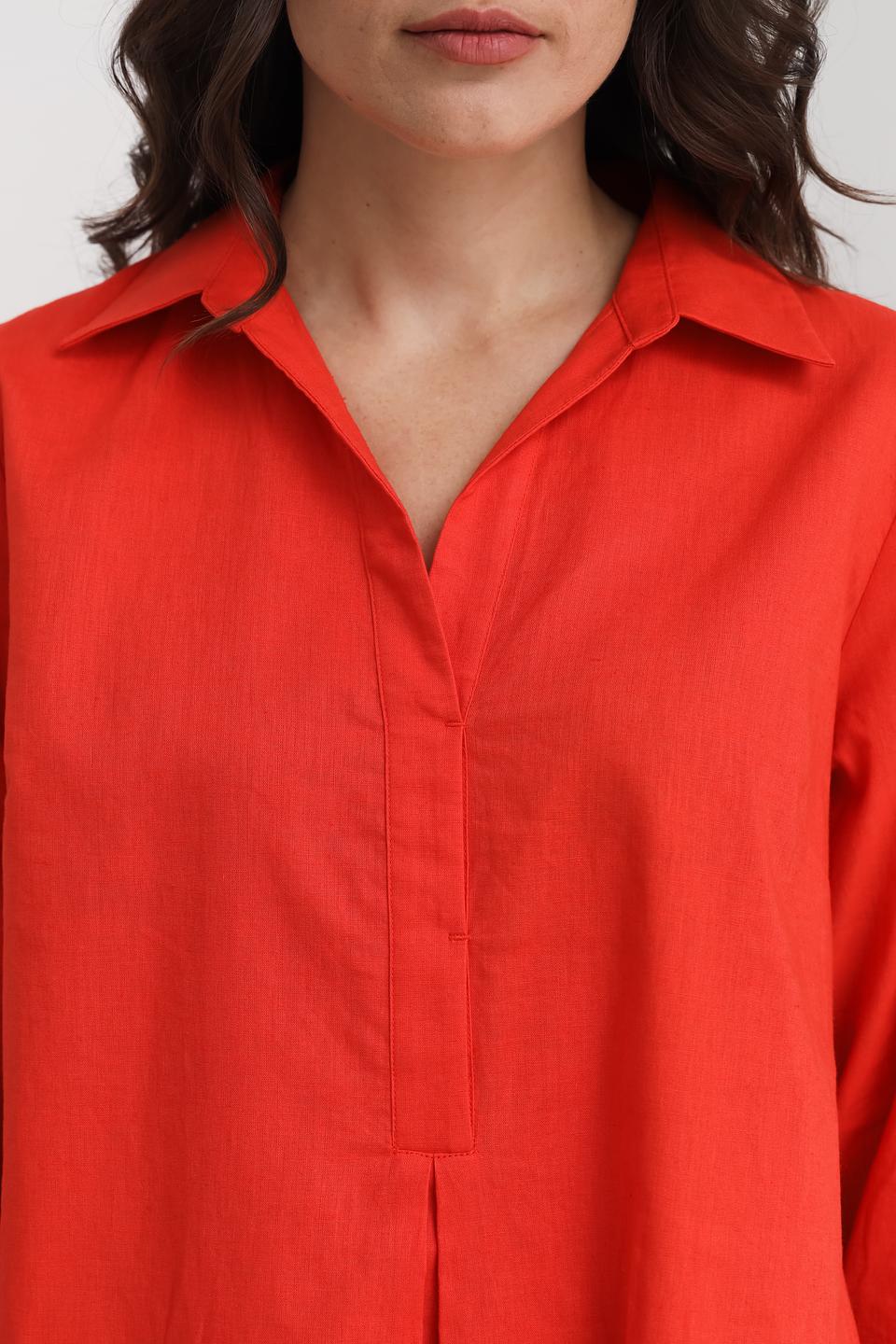 Платье рубашка UNQ алое