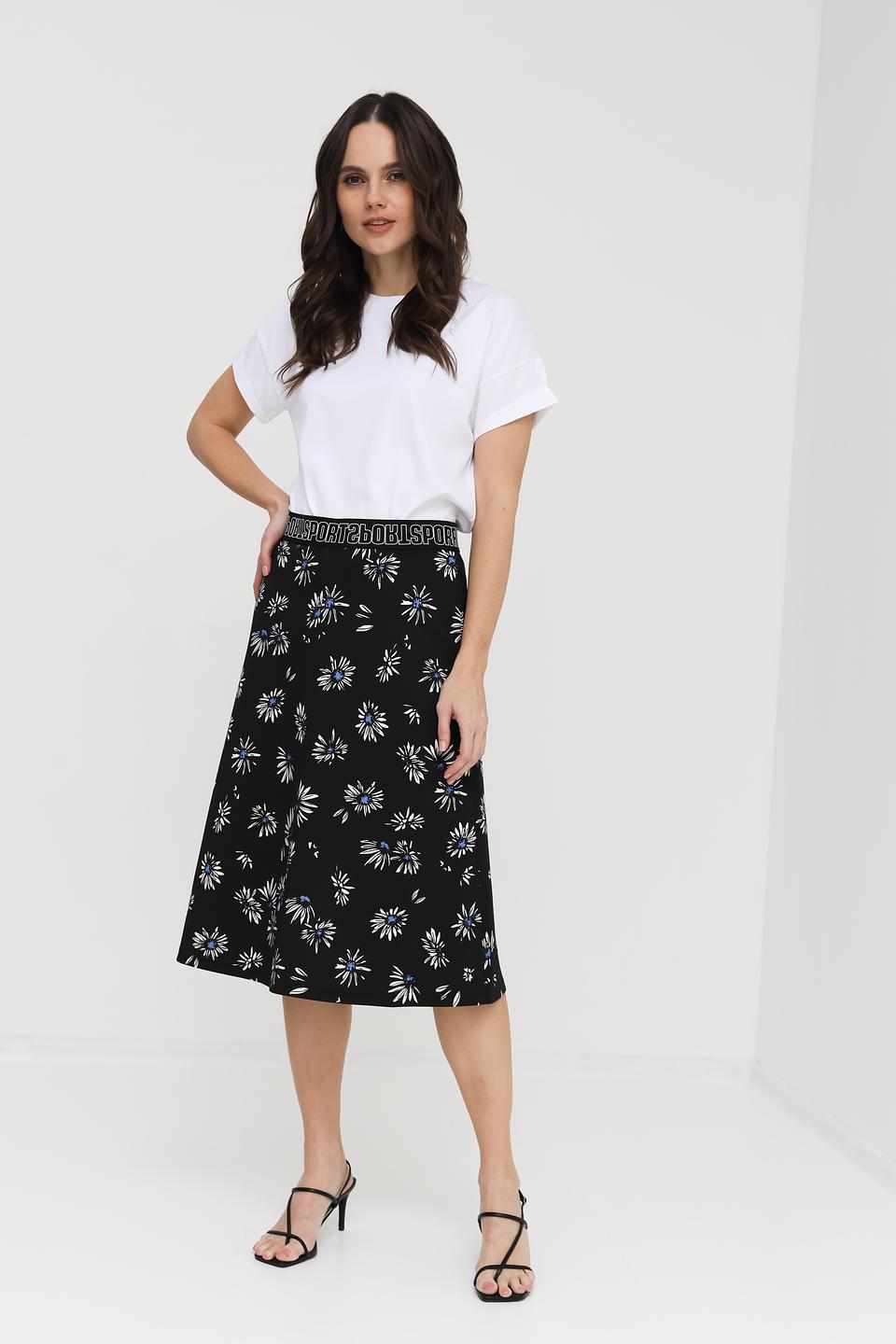 Юбка Marc Cain Sports с цветочным принтом