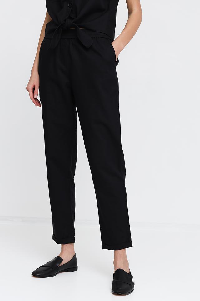 Брюки Pezzo чёрные с поясом