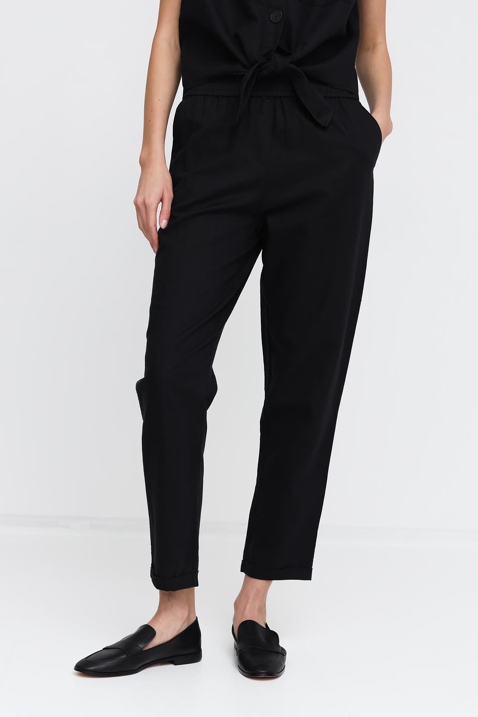 Брюки Pezzo чёрные с поясом