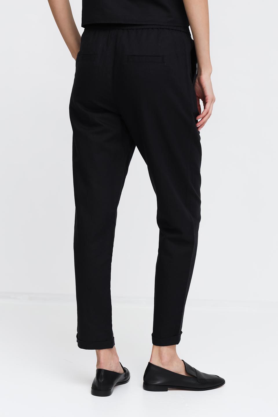 Брюки Pezzo чёрные с поясом