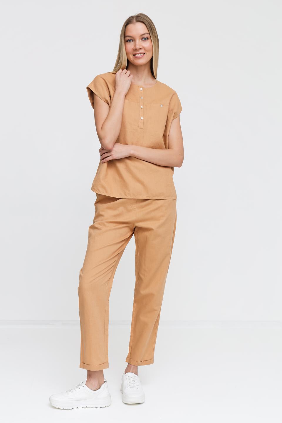 Брюки Pezzo кюлоты бежевые