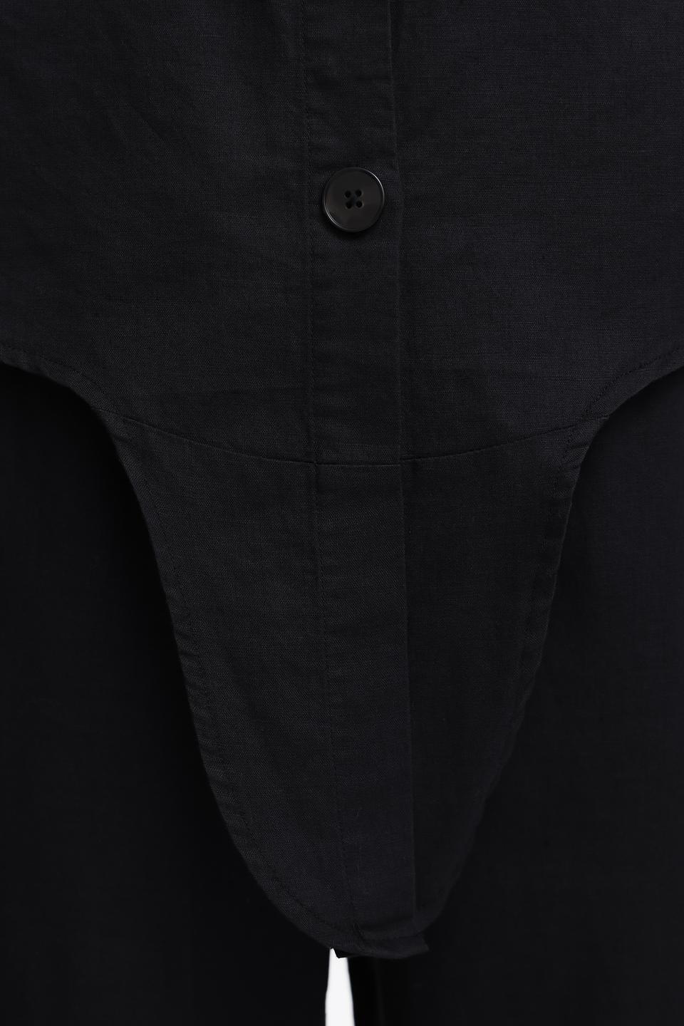 Топ Pezzo чёрный на пуговицах