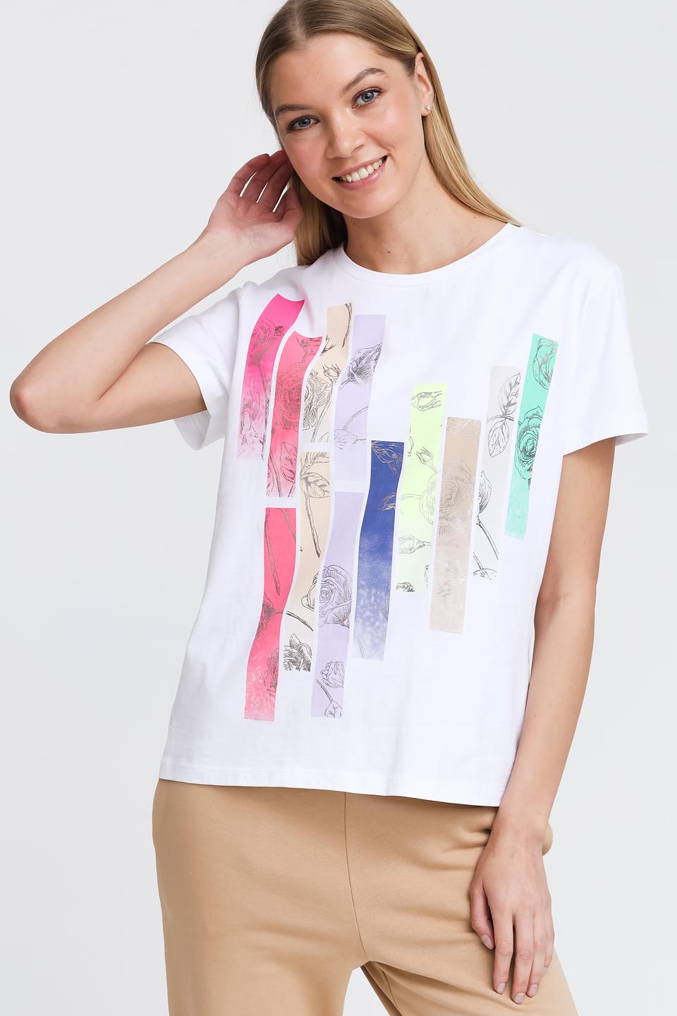 Футболка Pezzo с цветочным принтом