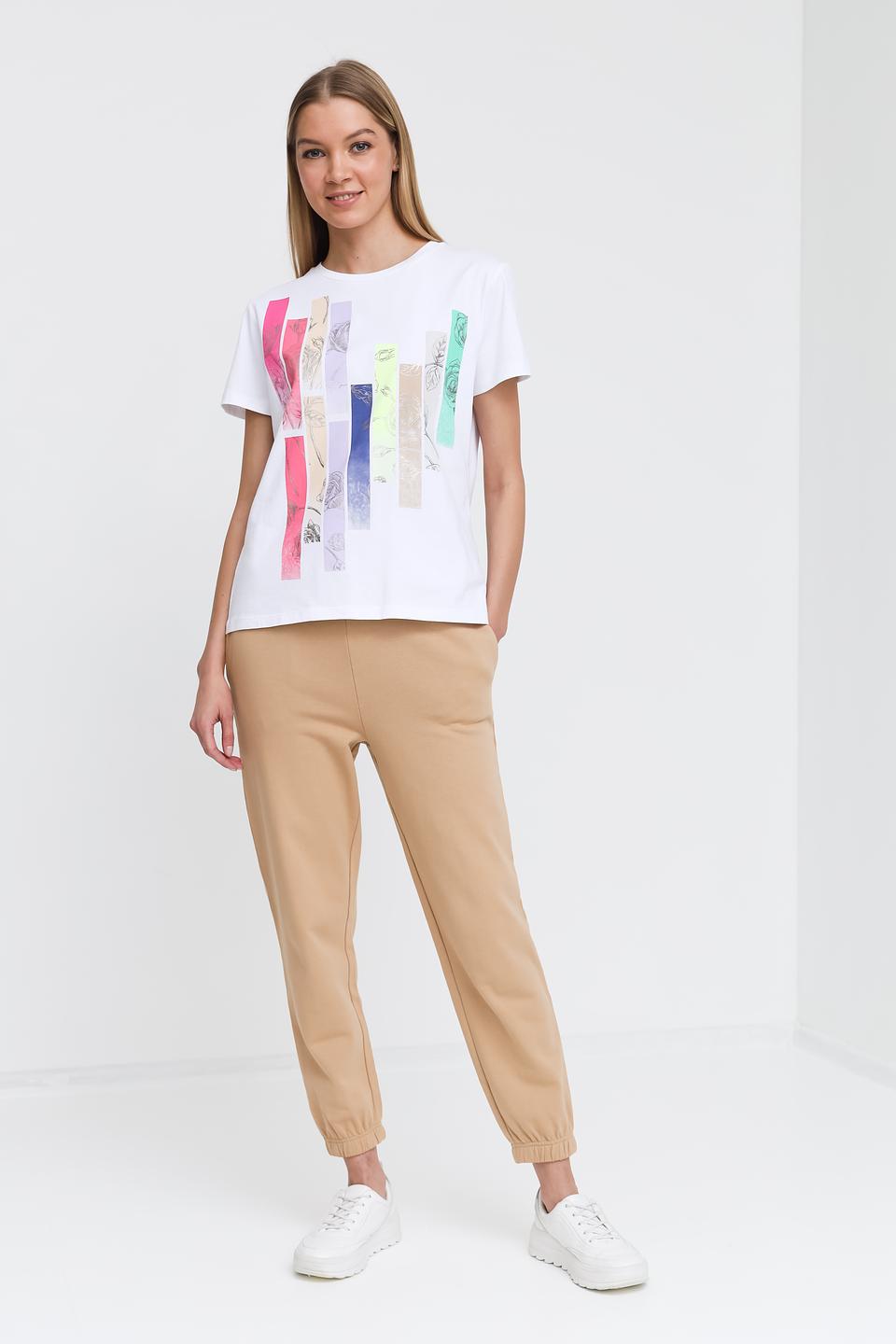 Футболка Pezzo с цветочным принтом