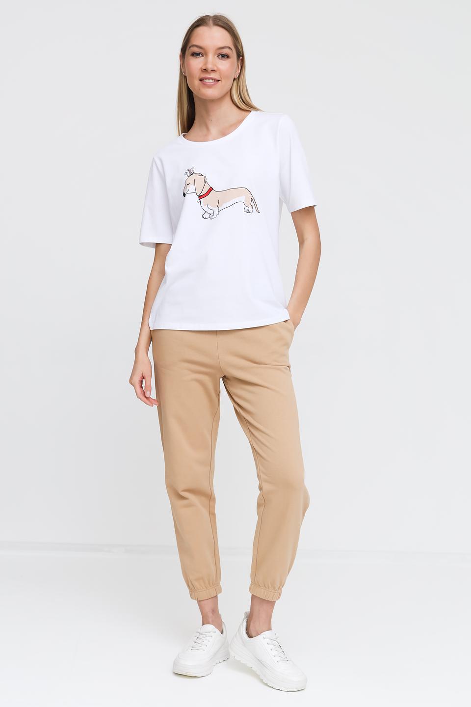 Футболка Pezzo с принтом собаки