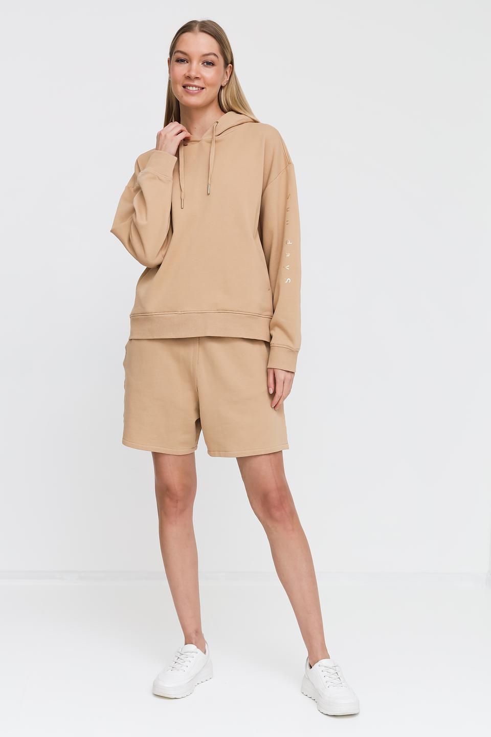 Толстовка Pezzo бежевая с капюшоном