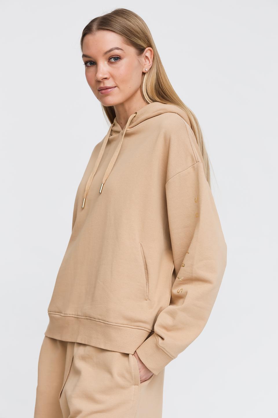 Толстовка Pezzo бежевая с капюшоном