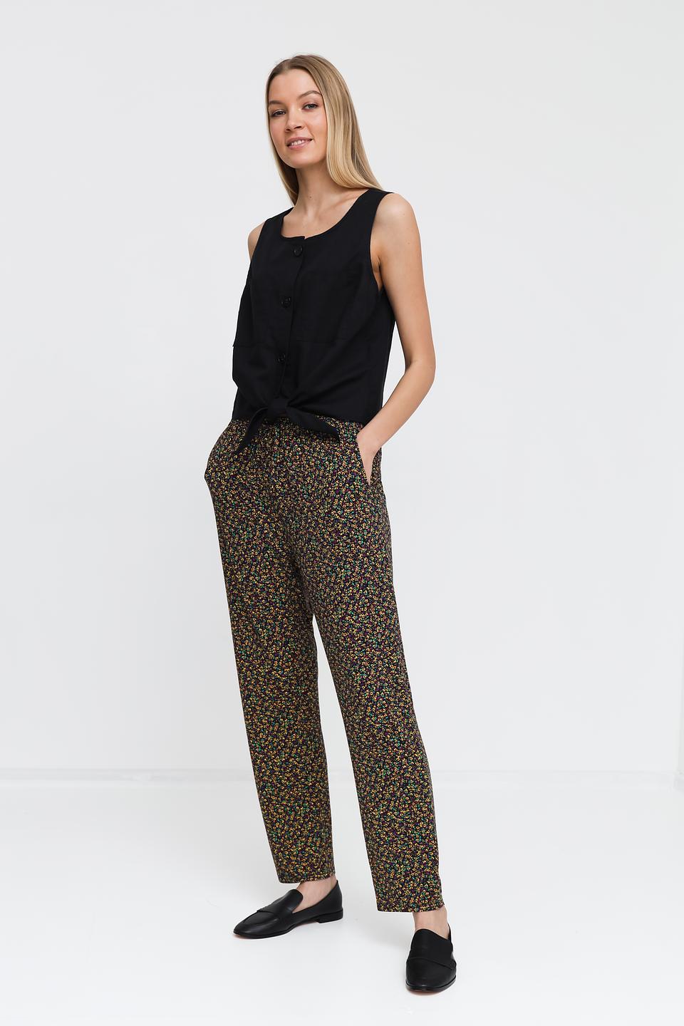 Брюки Pezzo с цветочным принтом