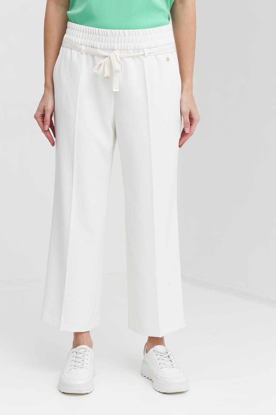 Брюки Marc Cain белые с поясом