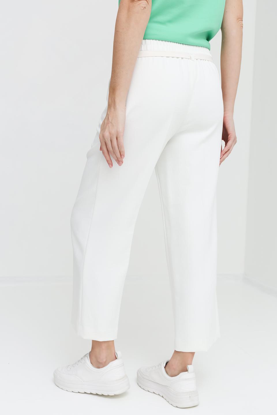 Брюки Marc Cain белые с поясом