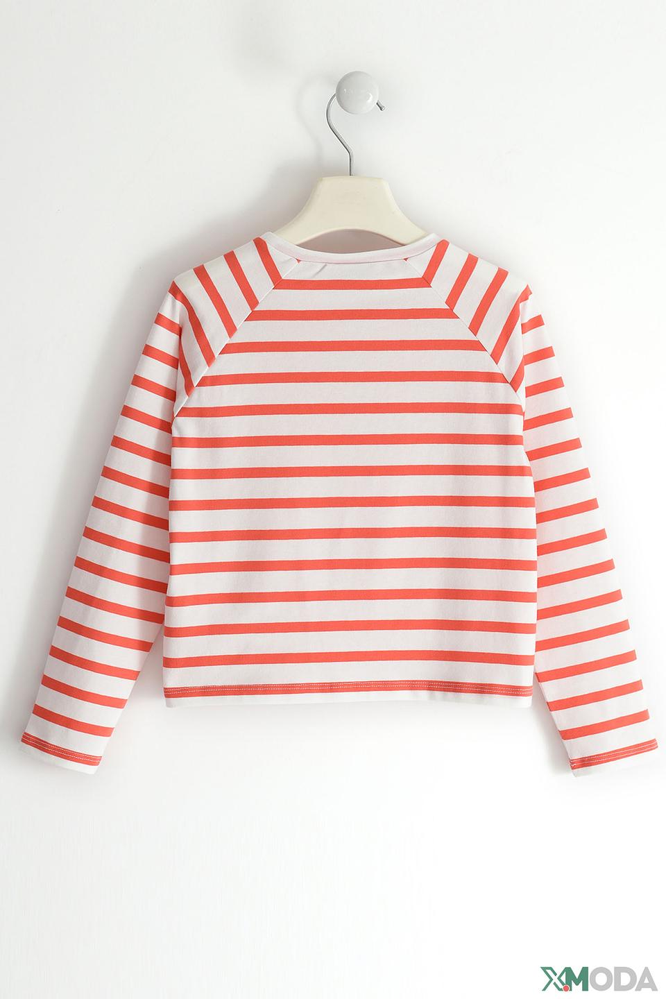 Футболка Sarabanda в полоску коралловая