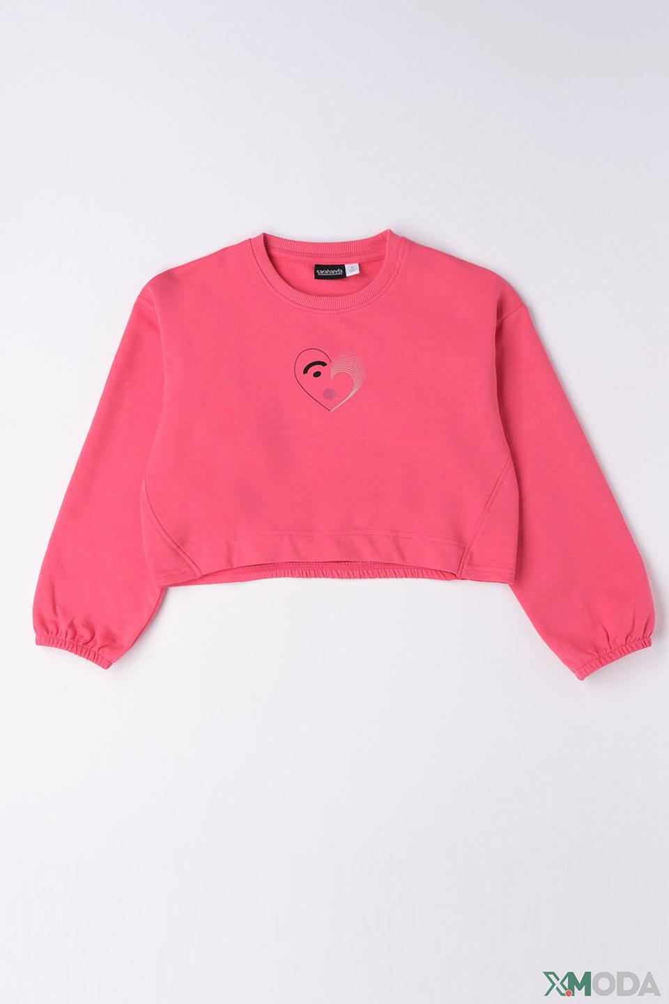 Джемпер Sarabanda розовый с сердцем