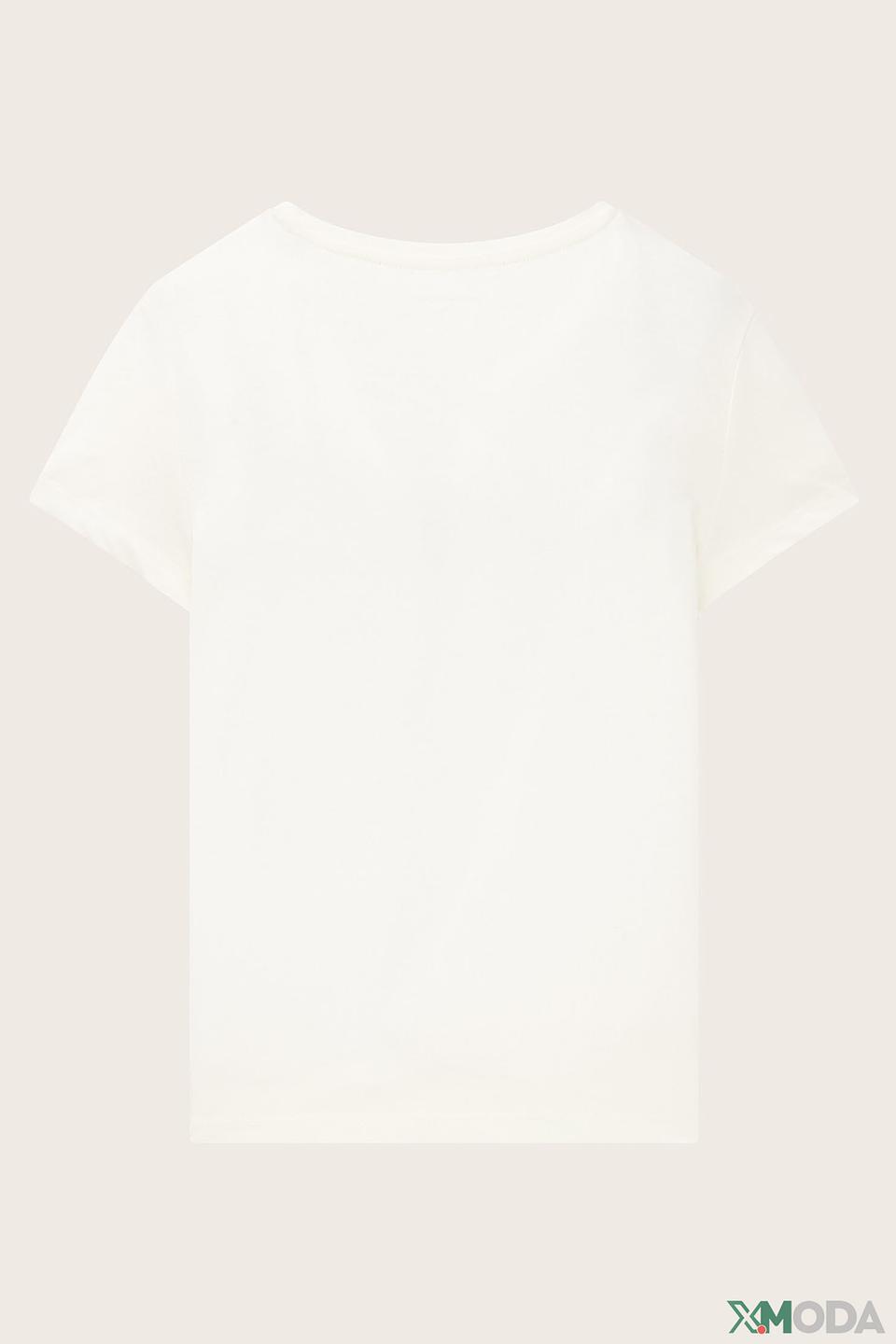 Футболка Tom Tailor с принтом белый