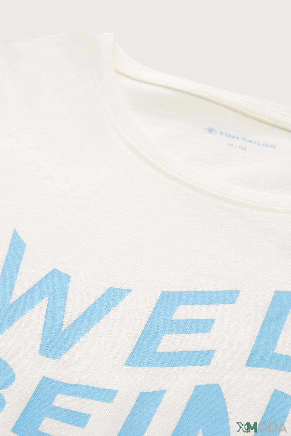 Футболка Tom Tailor с принтом белый