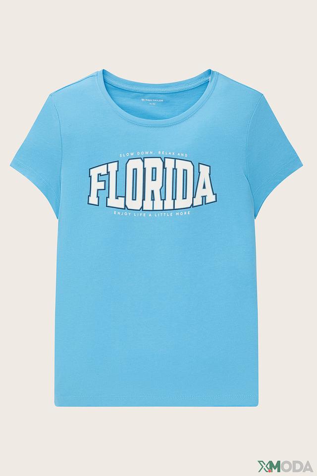 Футболка Tom Tailor Florida голубая