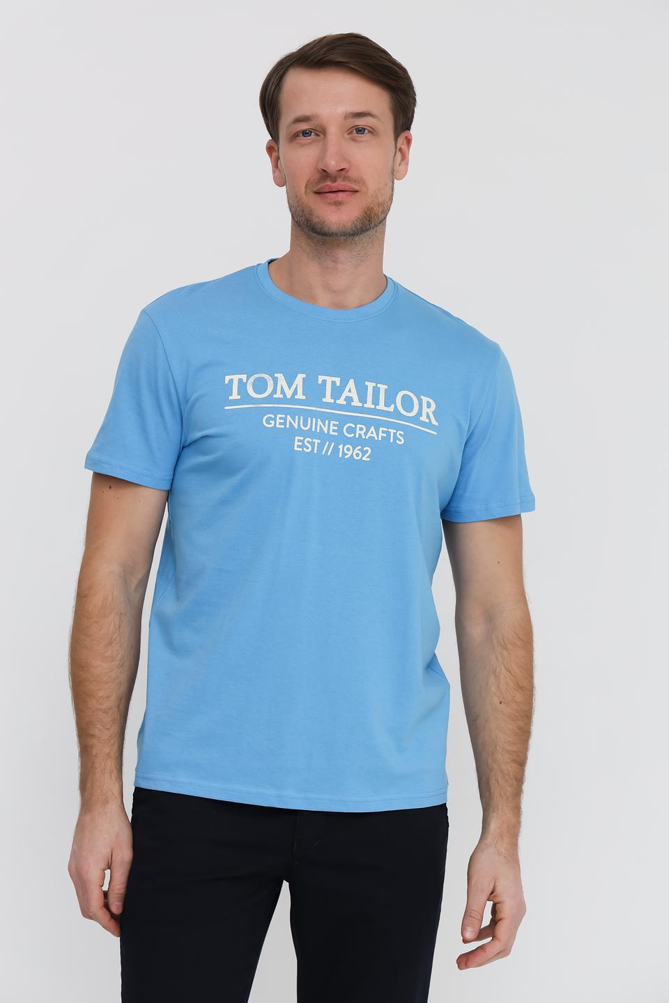 Футболка Tom Tailor голубая