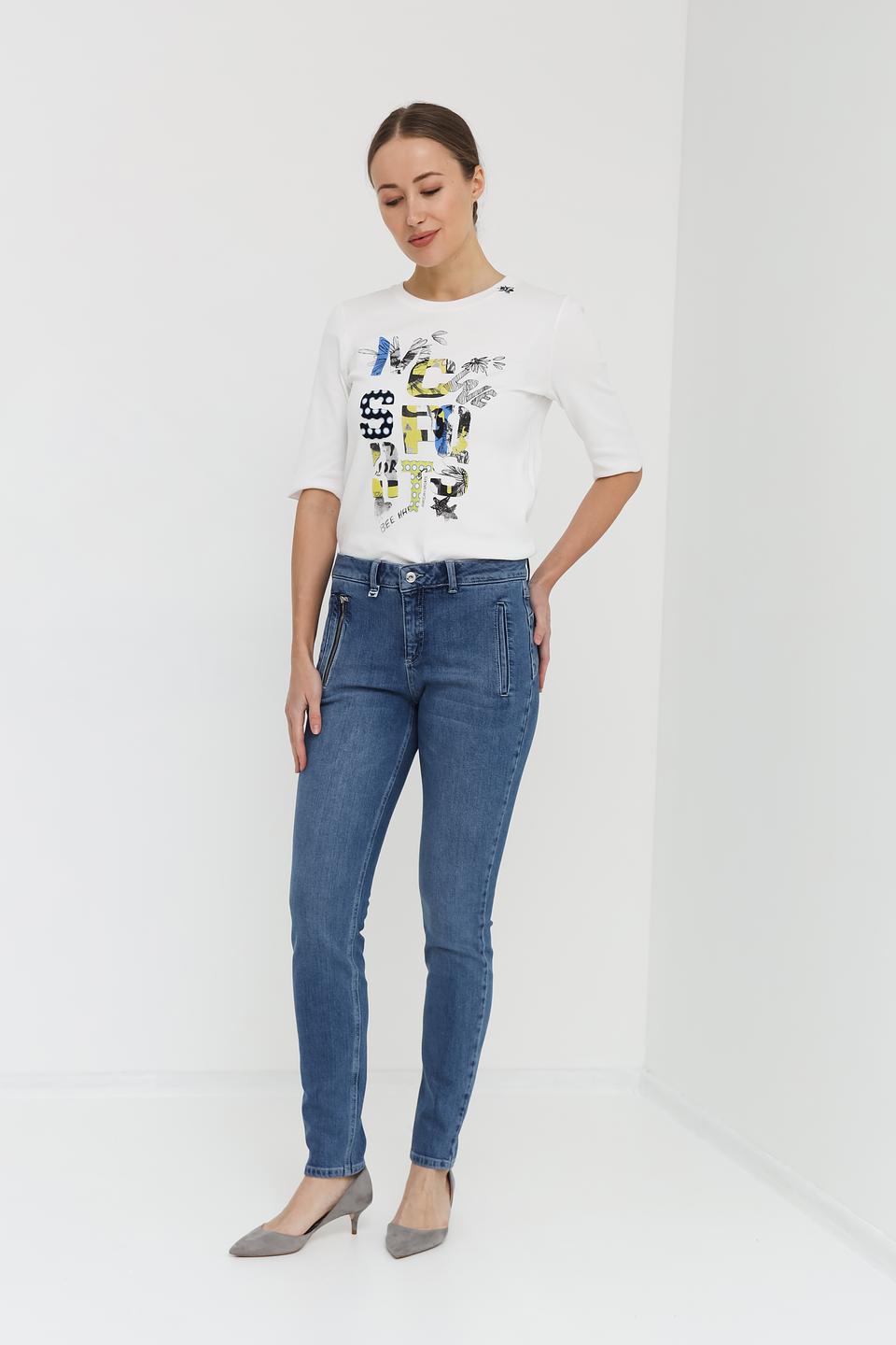 Джинсы с карманами Marc Aurel синие