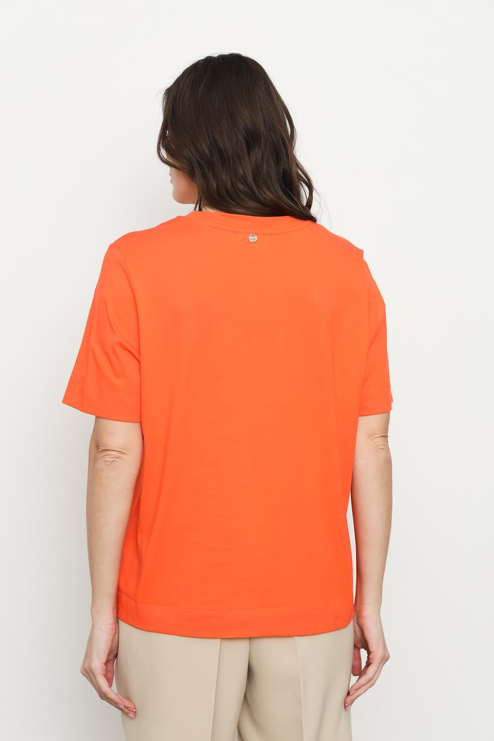 Футболка Rich and Royal оранжевая с принтом