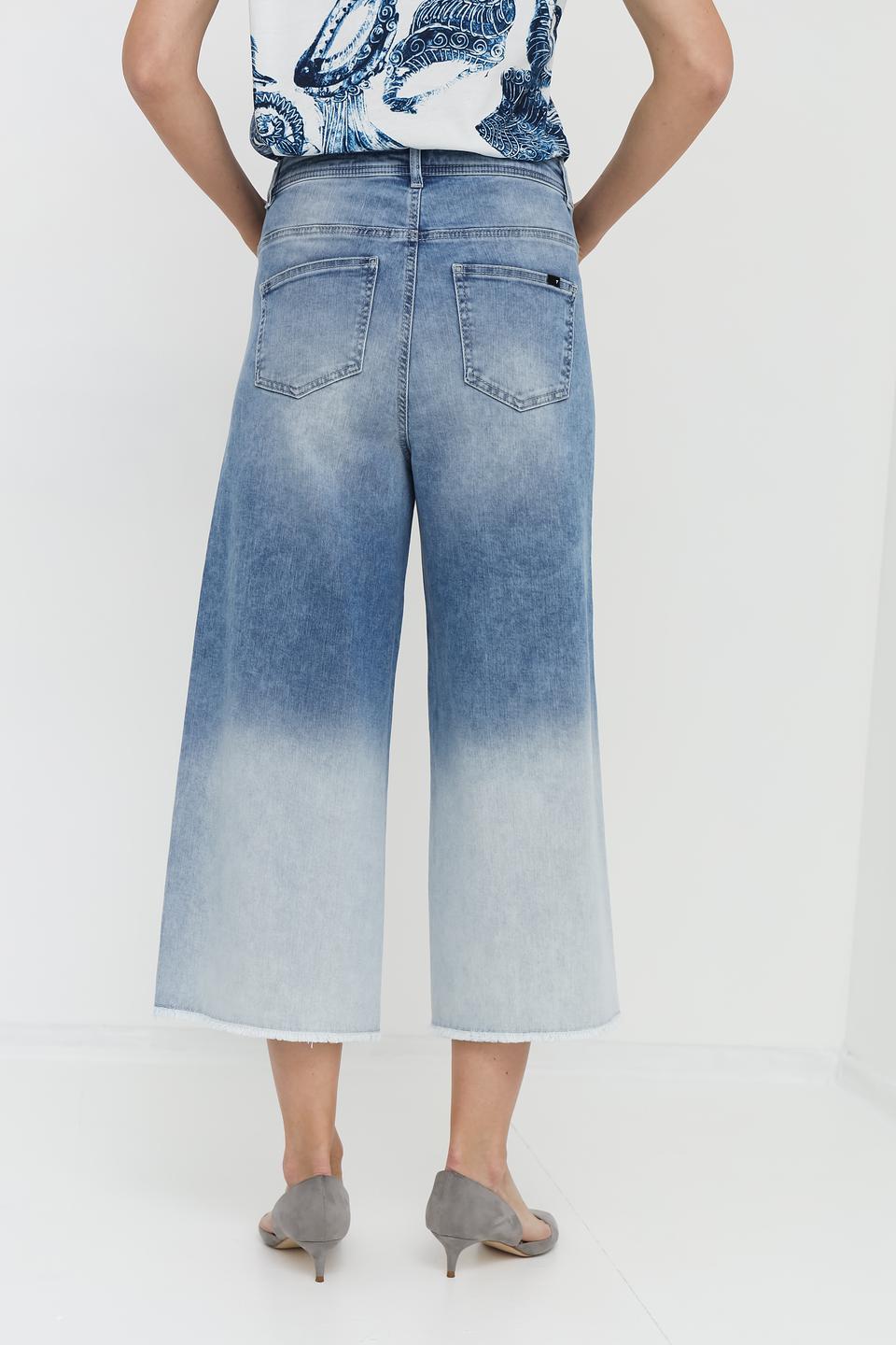 Джинсы Taifun кюлоты светло-голубые