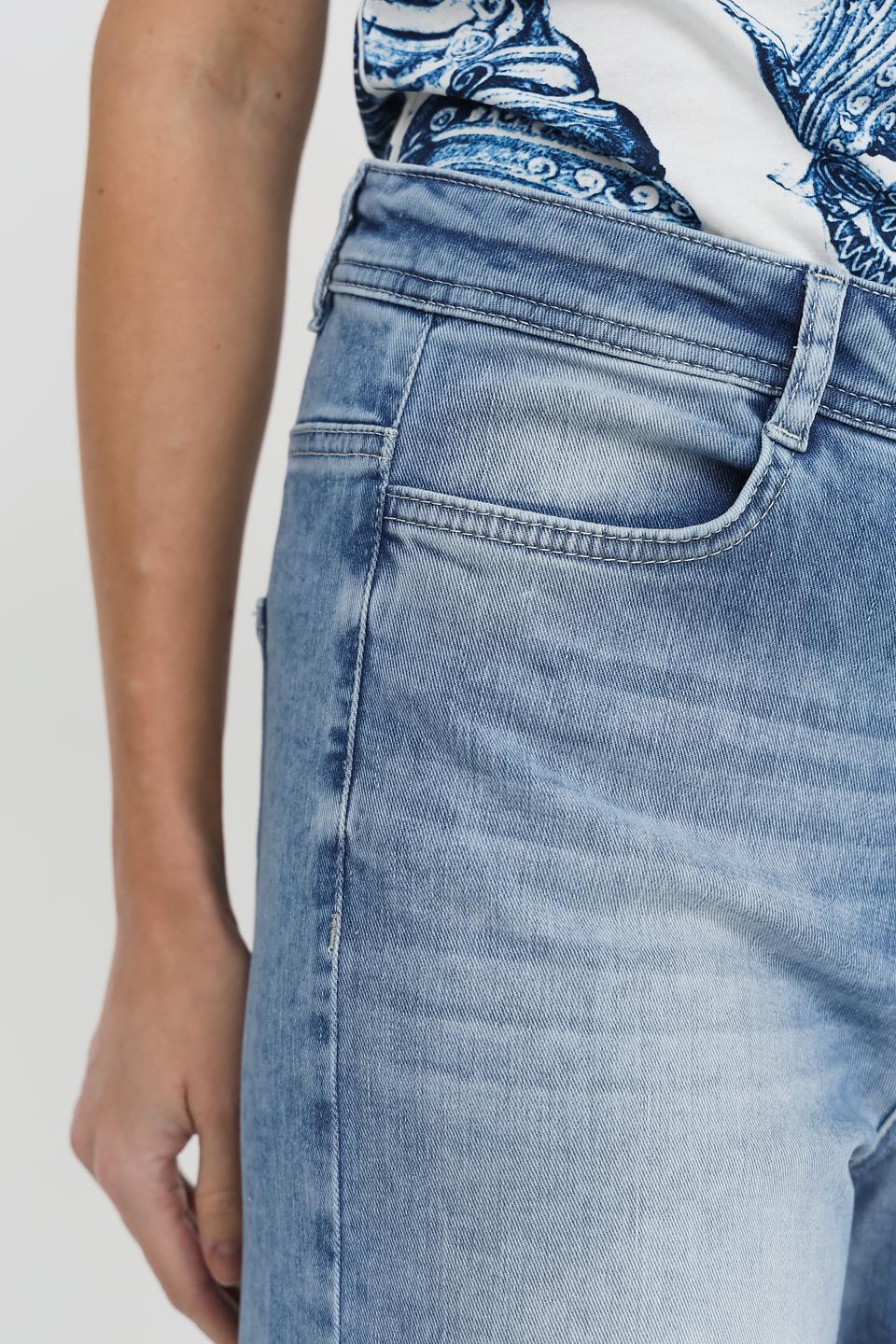 Джинсы Taifun кюлоты светло-голубые